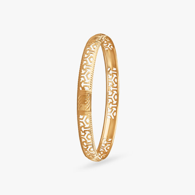 Serene Gleam Gold Bangles