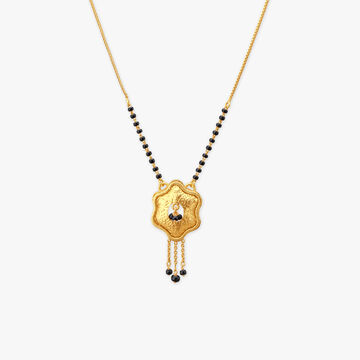 Etched Aura Gold Mangalsutra