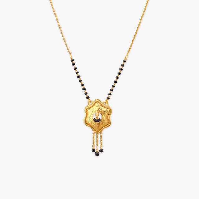 Etched Aura Gold Mangalsutra 