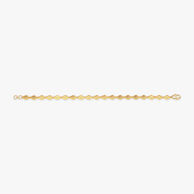 Angular Glow Gold Bracelet
