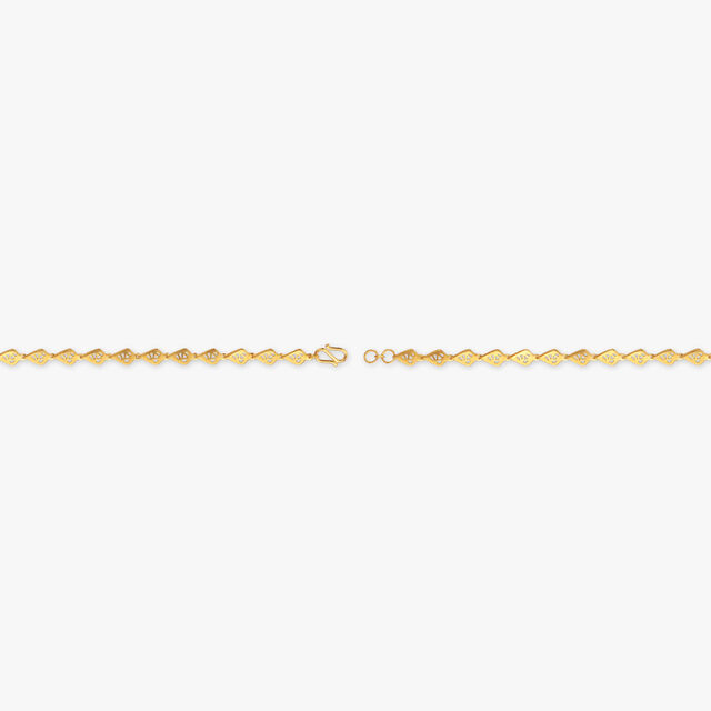 Angular Glow Gold Bracelet