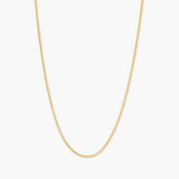 Sleek Curve Gold Chain