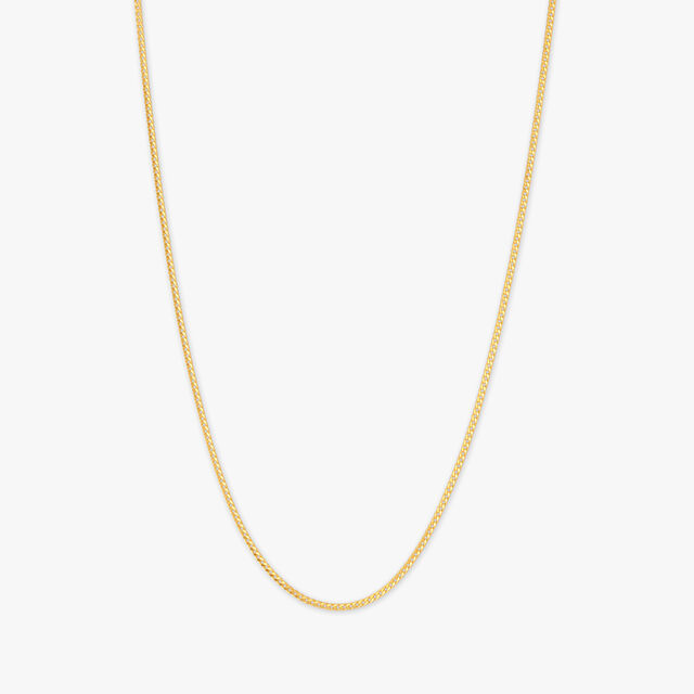 Sleek Curve Gold Chain