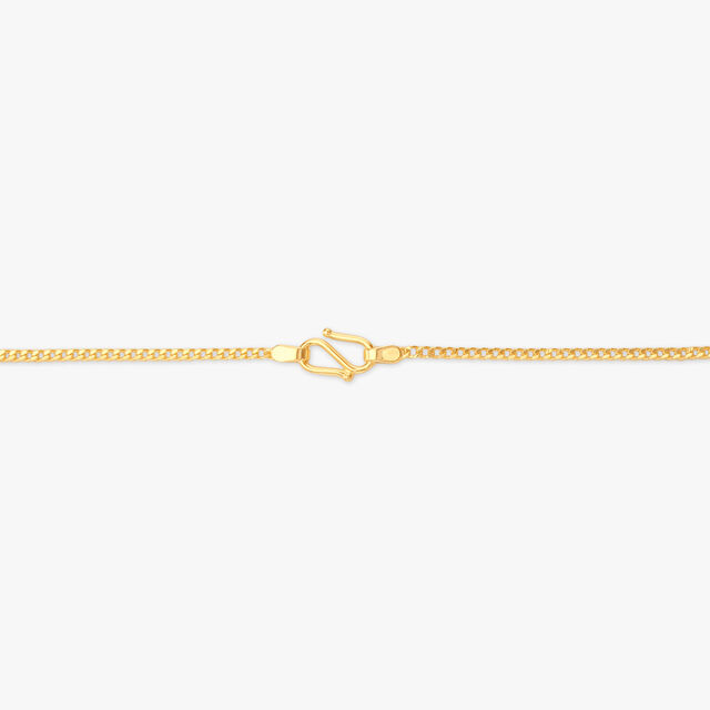 Sleek Curve Gold Chain