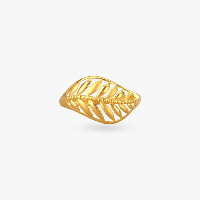 Fern Whisper Gold Ring
