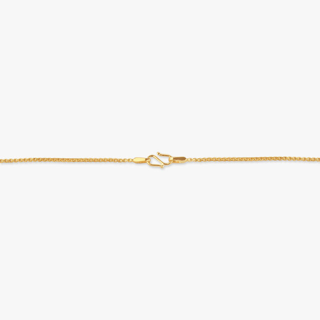 Lattice Glow Gold Pendant with Chain
