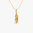 Flow Form Gold Pendant 