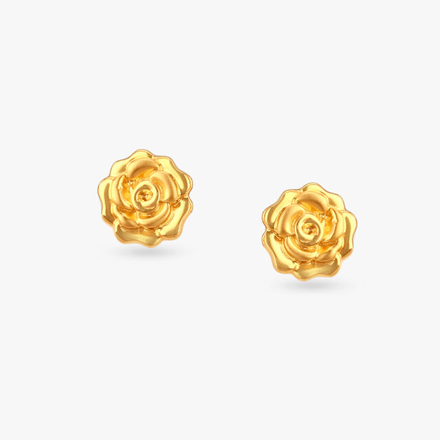 Petite Rose Gold Stud Earrings 