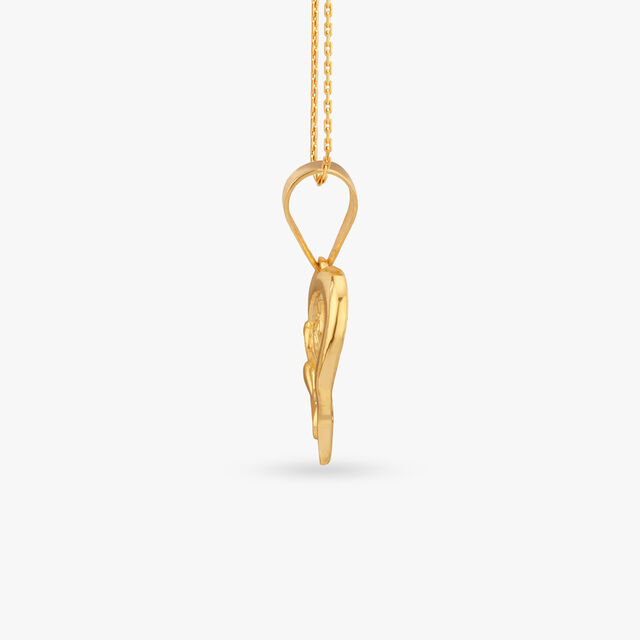 Whimsical Love Gold Pendant 2