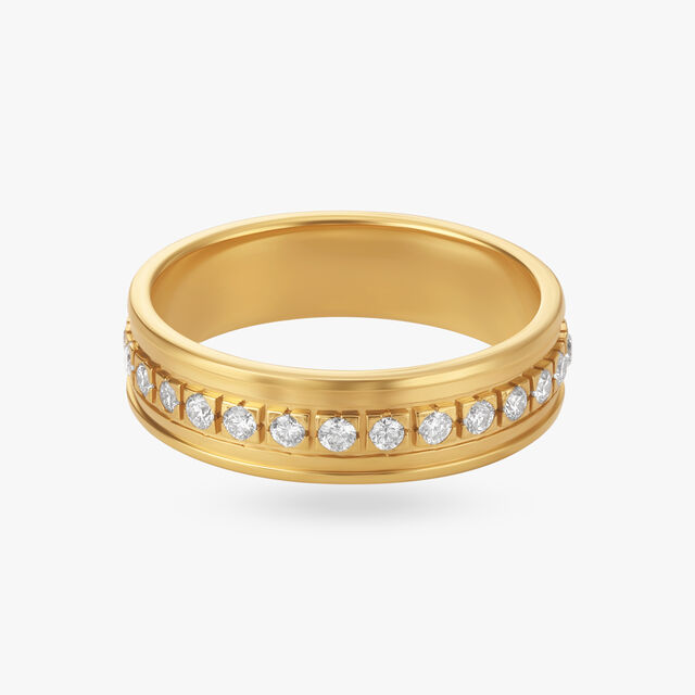 Glimmer Diamond Finger Ring for Men