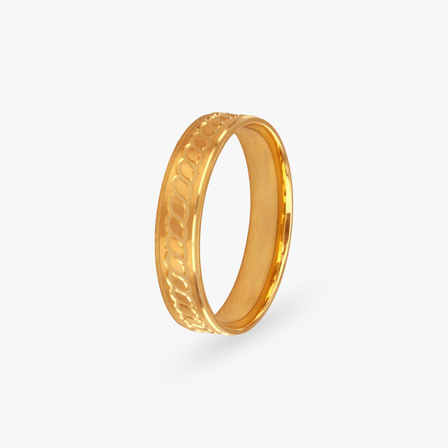 Infinite Radiance Gold Finger Ring