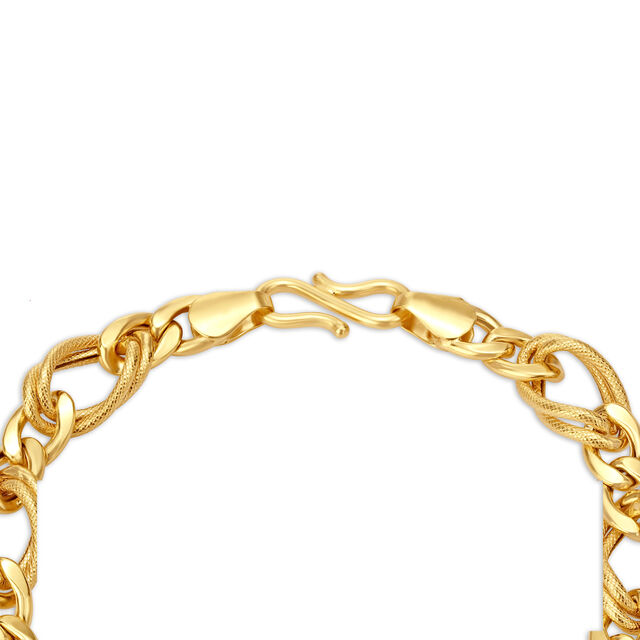 Artisitic Link Gold Bracelet For Men,,hi-res 2