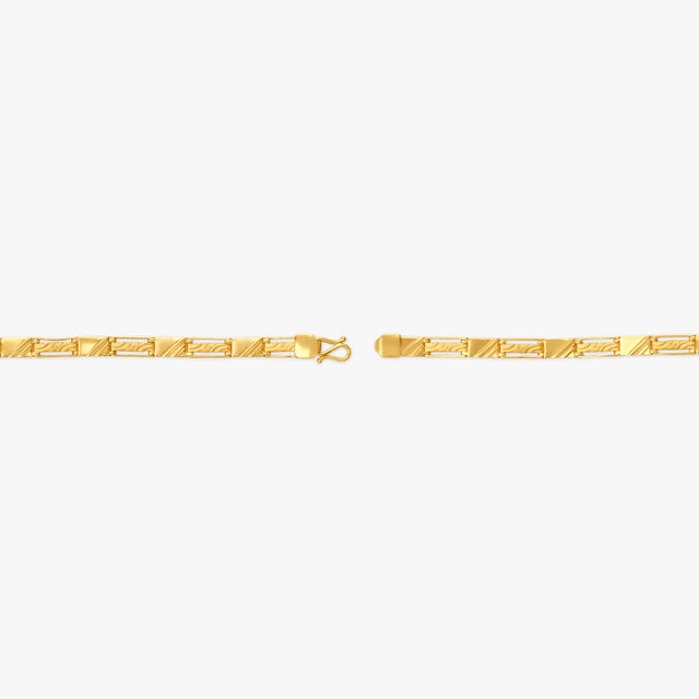 Carved Gold Bracelet For Men
