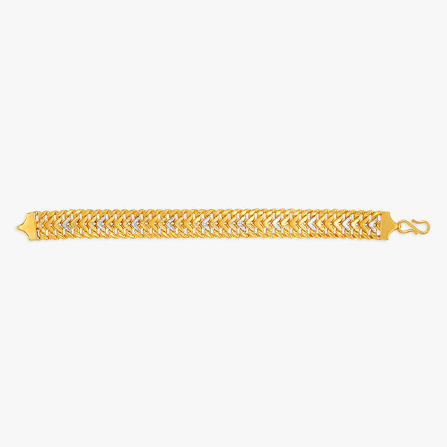 Striking Broad Bracelet for Men,,hi-res