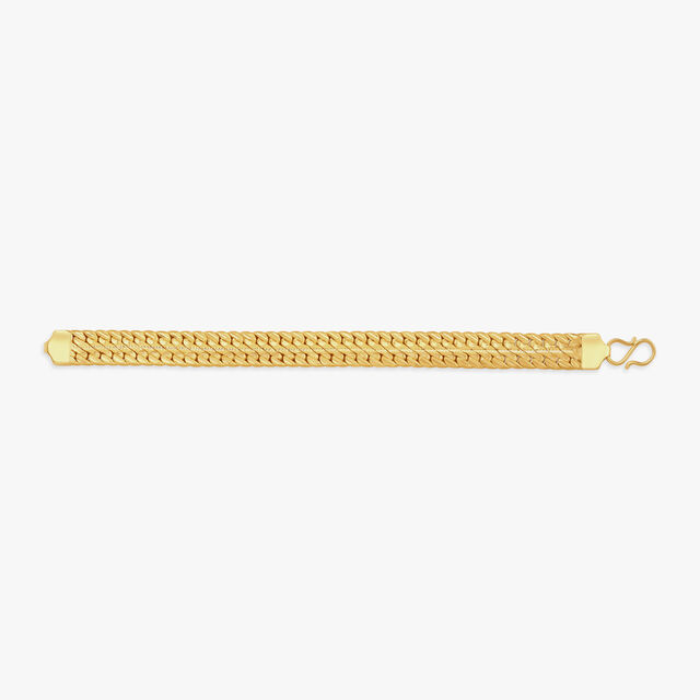 Brilliant Artsy Gold Link Bracelet for Men,,hi-res 2