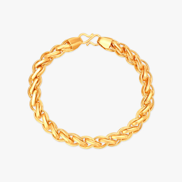Unique Style Link Gold Bracelet For Men