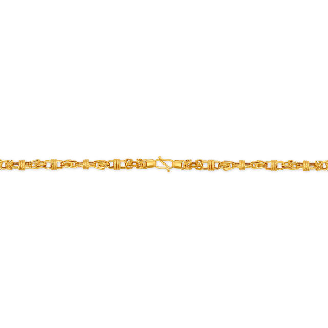 Artistic Design Handmade Gold Chain For Men