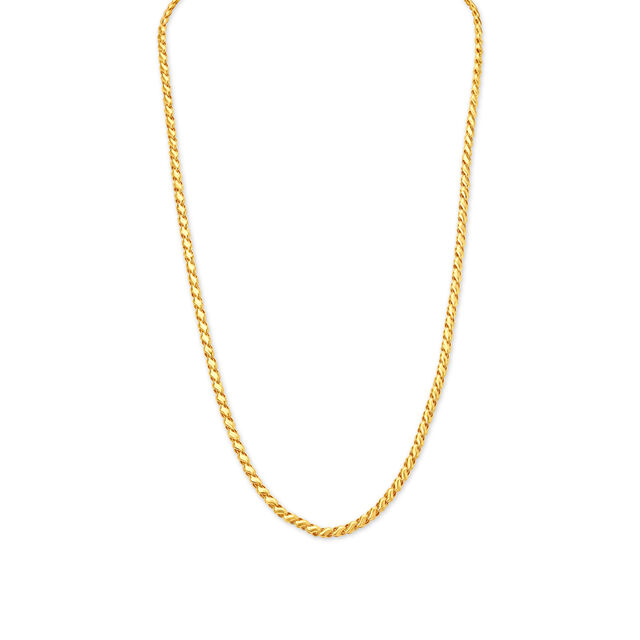 Rope Pattern Gold Chain For Men,,hi-res