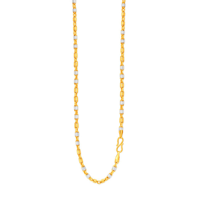 Bewitching Dual Tone Gold Chain For Men