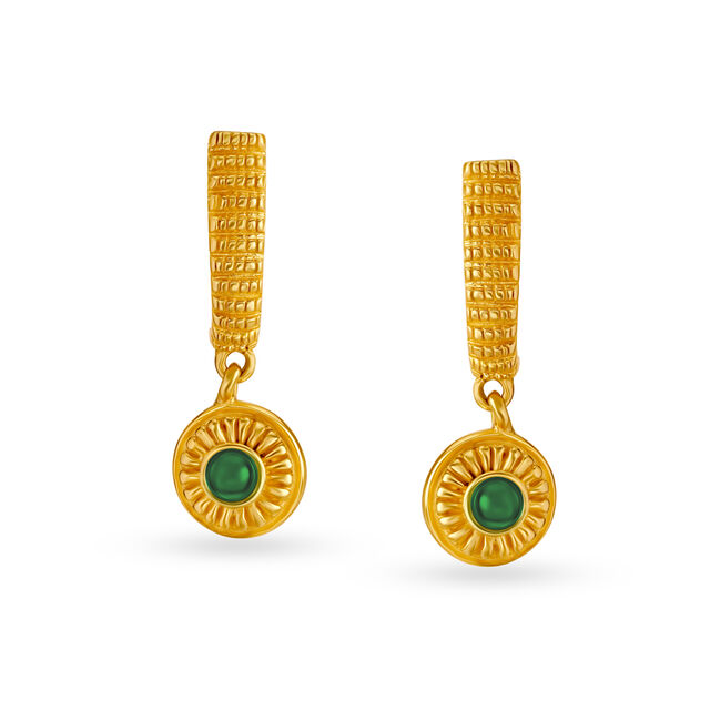 Spectacular Gold Drop Earrings For Kids 