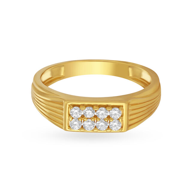 Stylish Gold Men's Gold Finger Ring 2