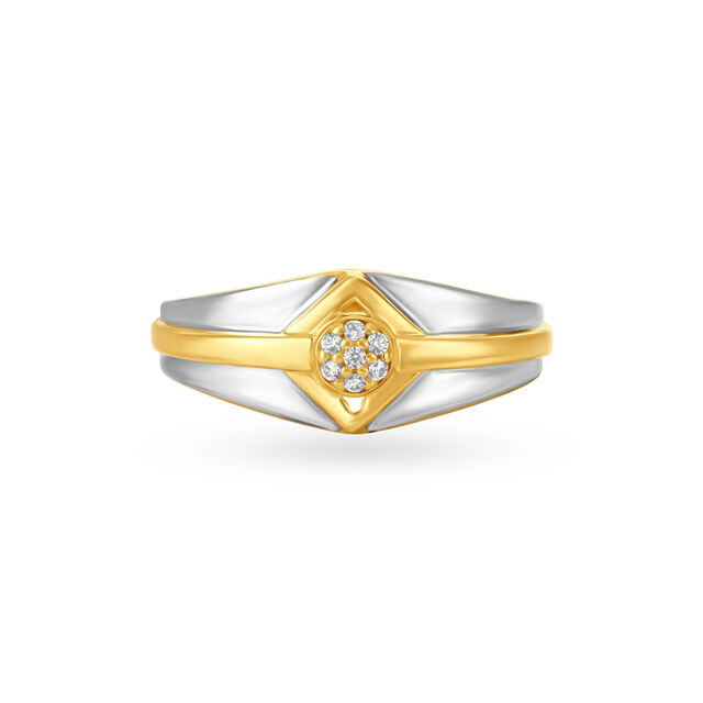 Striking Men's Gold Finger Ring 4