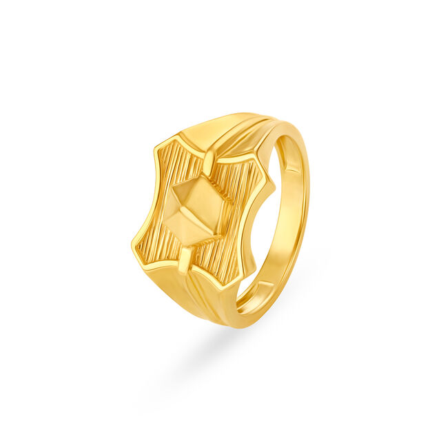 Classy Simple Gold Ring for Men,,hi-res 