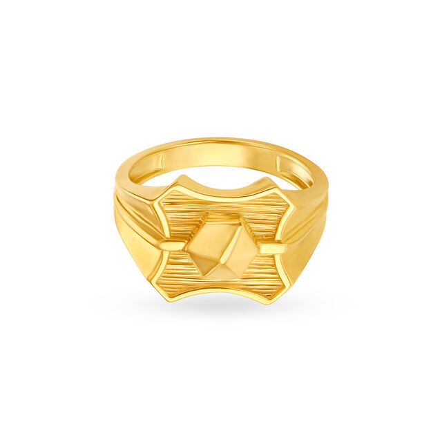Classy Simple Gold Ring for Men,,hi-res 2