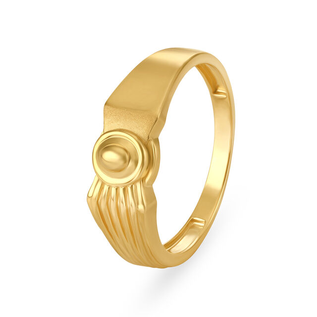 Striking Minimal Gold Ring for Men,,hi-res 