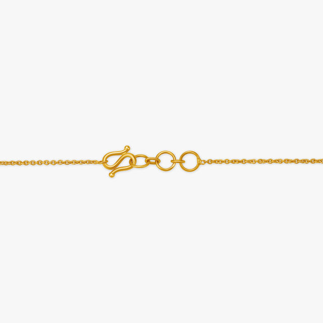 Slender Entwined Hearts Pendant with Chain for Kids