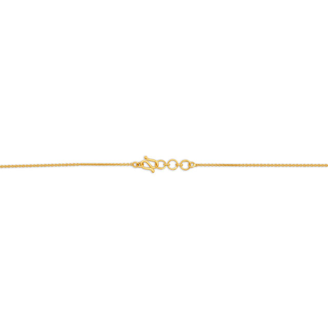 Rotatable Heart Gold Pendant with Chain for Kids,,hi-res