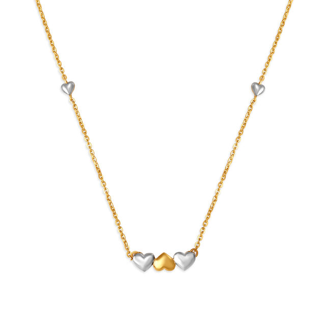 Petite Hearts Pendant with Chain for Kids,,hi-res 2