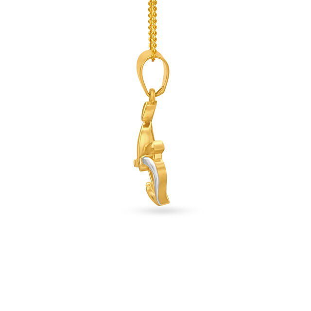 Alluring Dual Toned Pendant For Kids 2