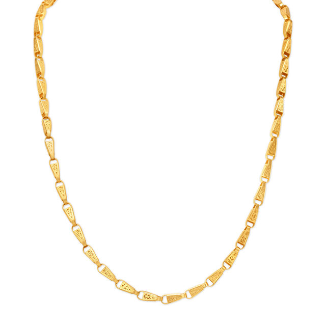 Geometric Men's Gold Chain