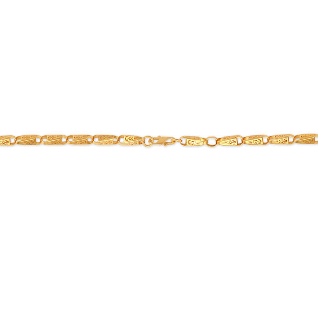 Geometric Men's Gold Chain