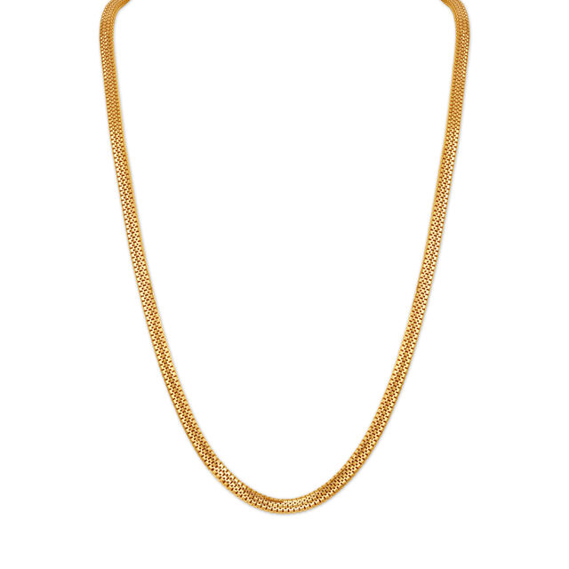 Buy Snake Pattern Gold Chain at Best Price | Tanishq US