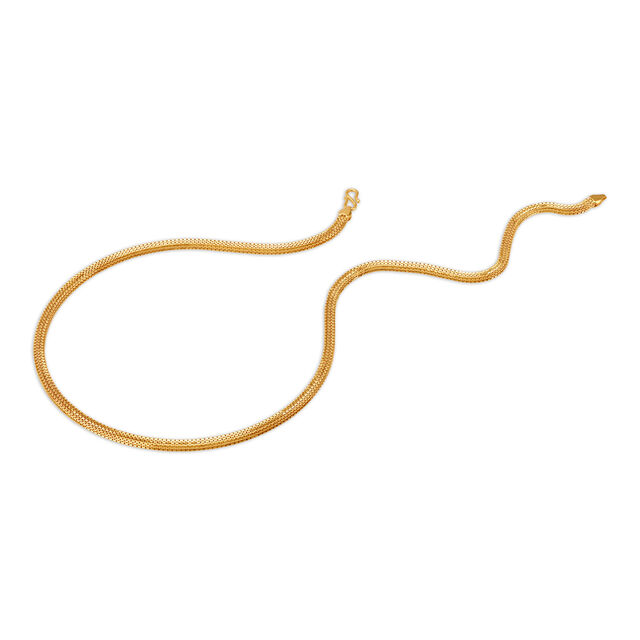 Snake Pattern Gold Chain