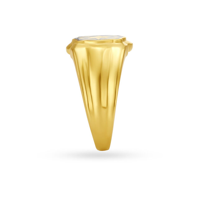 Unique Star Gold Finger Ring For Men 3