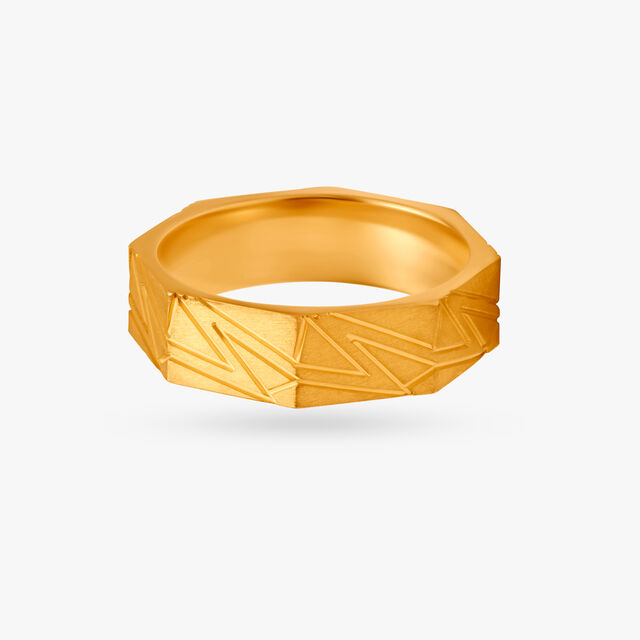 Edgy Octagonal Ring for Men