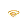 Lush Leaf Gold Finger Ring For Kids,,hi-res 2