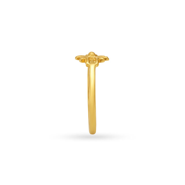 Cute Flower Gold Finger Ring For Kids,,hi-res 3