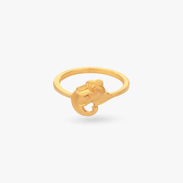 Majestic Trunk Gold Ring