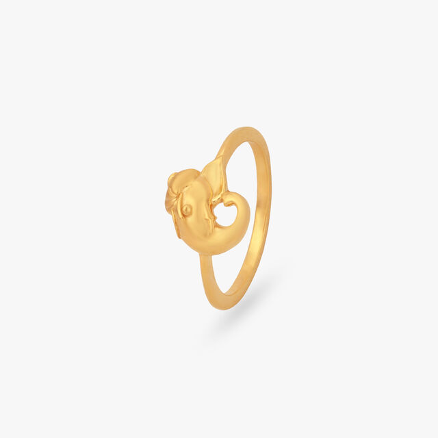 Majestic Trunk Gold Ring