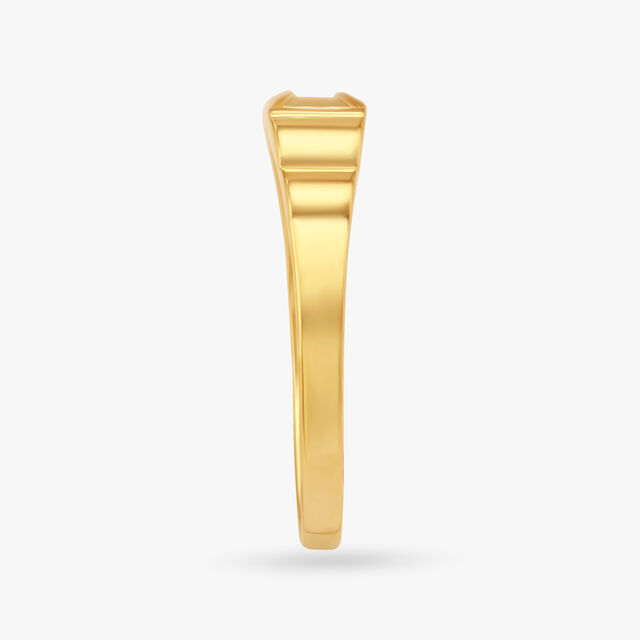 Modern Chic Gold Ring for Men