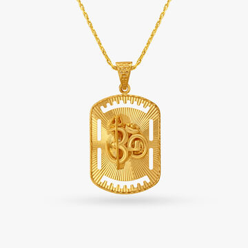 Divine Om Gold Pendant