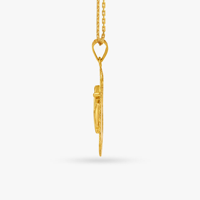 Divine Om Gold Pendant 2