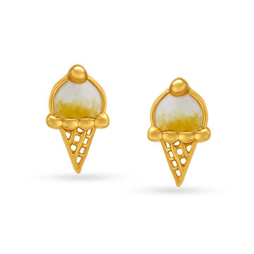 Cute Ice Cream Stud Earrings for Kids