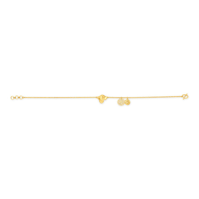 Dainty Lord Ganesha Bracelet with Charms