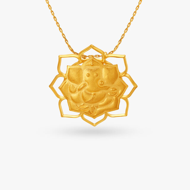 Floral Lord Ganesha Pendant 
