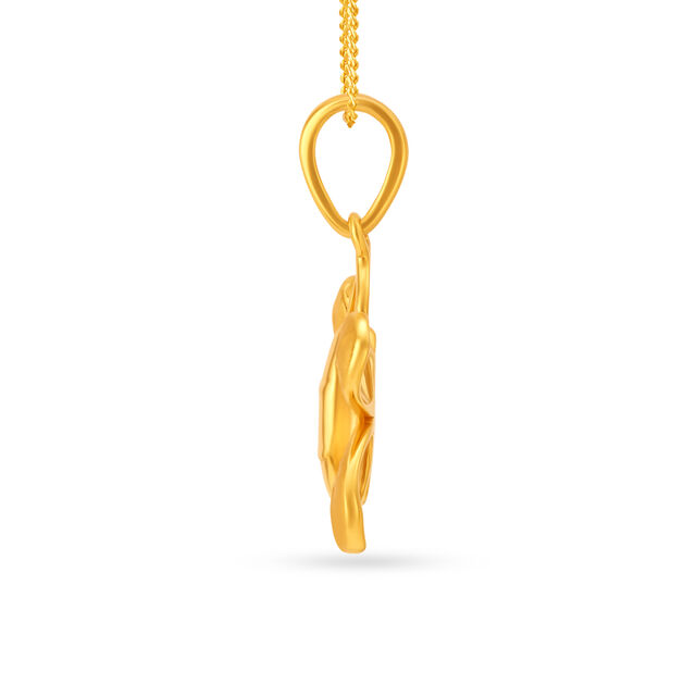 Cute Butterfly Shaped Gold Pendant For Kids 2